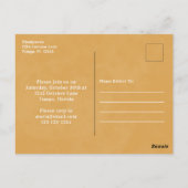 水カラーシンプルカボンプキングルハッピーハーベスト ポストカード (裏面)