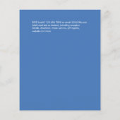 水カラーシーガラス抽象芸術ティール（緑がかった色）グリーン結婚ズ チラシ (裏面)