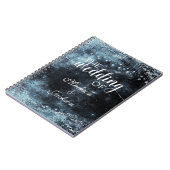 水カラースターリーナイトシナウェディングプランナー ノートブック (左側)