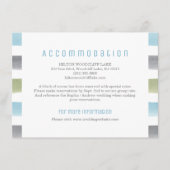 水カラーストライプビーチ結婚式宿泊施設 エンクロージャーカード (正面)