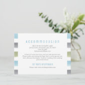 水カラーストライプビーチ結婚式宿泊施設 エンクロージャーカード (スタンド正面)