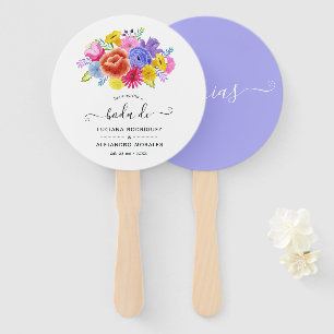 水カラースペインのフローラ結婚フィエスターズ ハンドファン