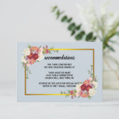 水カラーダスティグレイ金ゴールド赤面ピーチ結婚ズ エンクロージャーカード (スタンド正面)