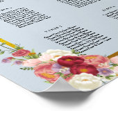 水カラーダスティグレイ金ゴールド赤面ピーチ結婚ズ ポスター (角)