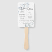 水カラーダスティブルーダスティージュセージヘレン ハンドファン (正面)