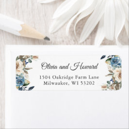 水カラーダスティブルーベージュボ素朴ホフローラ ラベル