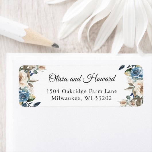 水カラーダスティブルーベージュボ素朴ホフローラ ラベル (インサイチュ)