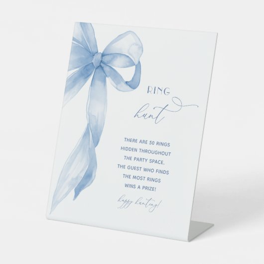 水カラーダスティブルーボウリングや輪狩りブライダルシャワー 台座サイン (正面)