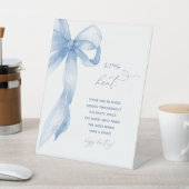 水カラーダスティブルーボウリングや輪狩りブライダルシャワー 台座サイン (インサイチュ)