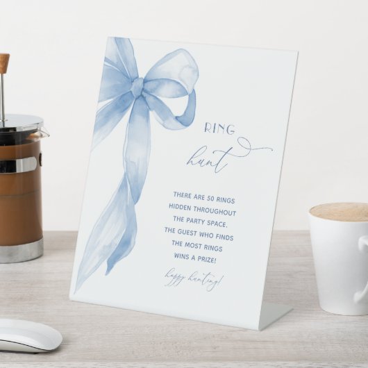 水カラーダスティブルーボウリングや輪狩りブライダルシャワー 台座サイン (インサイチュ)