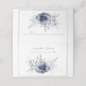 水カラーダスティブルーボヘミアンフローラ プレイスカード (外部開封)