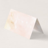 水カラーチョコレートデザートベーカリービジネスカー 名刺 (裏面)