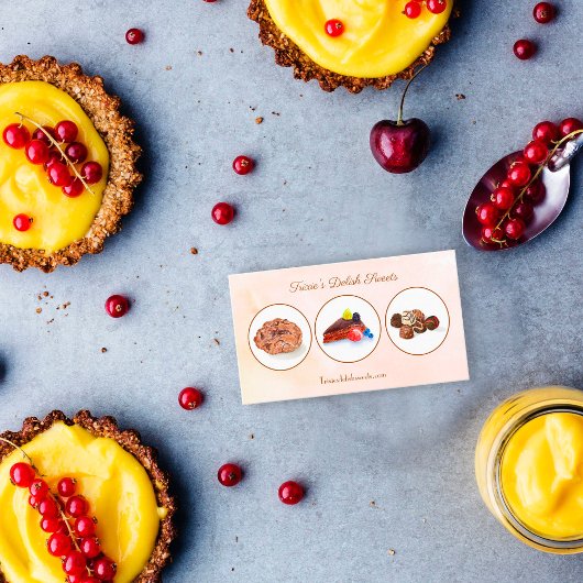 水カラーチョコレートデザートベーカリー 名刺