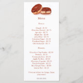 水カラーチョコレート釉薬ドーナツ価格 メニュー (正面)