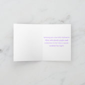 水カラーテディベアハッピーハローウィン孫 カード (内部)