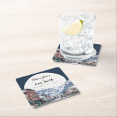 水カラーテルリドコロラドスキーマウンテン スクエアペーパーコースター (インサイチュ)