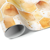 水カラーハニカムギフトラップ ラッピングペーパー (ロールコーナー)