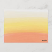 水カラーハロウィーンキャンディーコーンブライダルシャワー ポストカード (裏面)