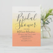 水カラーハロウィーンキャンディーコーンブライダルシャワー 招待状 (スタンド正面)