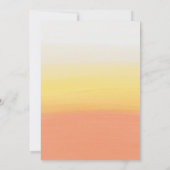 水カラーハロウィーンキャンディーコーンブライダルシャワー 招待状 (裏面)