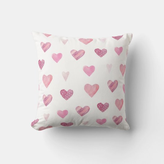 水カラーハートブリス クッション (正面)