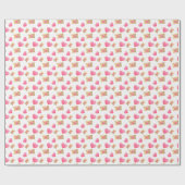 水カラーハート&バレンタイン ラッピングペーパー (フラット)