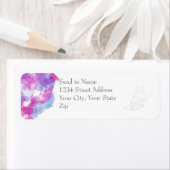 水カラーバタフライラズベリーブリス住所 シール (インサイチュ)