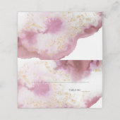 水カラーバラクォーツ金ゴールドジュエードベアフットブライド™ プレイスカード (外部開封)