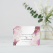 水カラーバラクォーツ金ゴールドジュエードベアフットブライド™ 名刺 (スタンド正面)