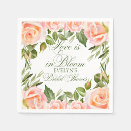 水カラーバラシックブライダルシャワー スタンダードカクテルナプキン