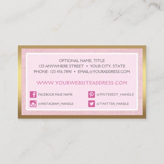 水カラーバラ&ウッド素朴シャビーシックコテージ 名刺 (裏面)