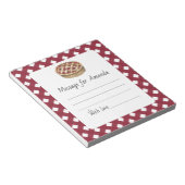 水カラーパイ誕生日タイムカプセルメッセージ ノートパッド (アングル)