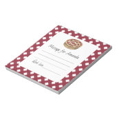 水カラーパイ誕生日タイムカプセルメッセージ ノートパッド (回転)