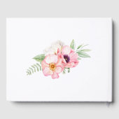 水カラーパンダフローラガールベビーシャワー ゲストブック (裏面)