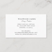 水カラービーフローラハニカムロゴビーキーパー 名刺 (裏面)