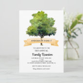 水カラーファミリーツリーファミリー懇親会招待状 シーズンカード (スタンド正面)