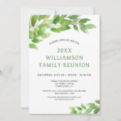 水カラーファミリーツリーファミリー懇親会 招待状 (正面)