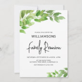 水カラーファミリーツリーファミリー懇親会 招待状 (正面)