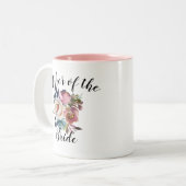 水カラーフローラほこりっぽいバラマザーブライド結婚ズ ツートーンマグカップ (正面左)