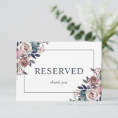 水カラーフローラほこりっぽいバラメイブブルー予約 エンクロージャーカード (スタンド正面)