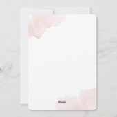 水カラーフローラエッグブーケハッピーイースター シーズンカード (裏面)