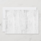 水カラーフローラエレガントファームハウス誕生日写真 招待状 (裏面)