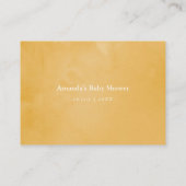 水カラーフローラサファリベイビーシャワーおむつラッフル エンクロージャーカード (裏面)