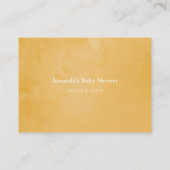 水カラーフローラサファリベイビーシャワーキャンディーゲーム エンクロージャーカード (裏面)