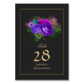 水カラーフローラスペインのマルディグラスキンセアニラ テーブルナンバー (裏面)