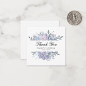 水カラーフローラス結婚クリプトの予算 ノートカード (正面/裏面インサイチュ)