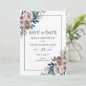 水カラーフローラダスティバラムーヴネイビーブルー セーブザデート (スタンド正面)