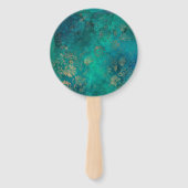 水カラーフローラマルディグラスキンセアニラ ハンドファン (裏面)