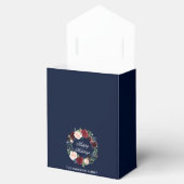 水カラーフローラリースハッピーホリデーズボウ フェイバーボックス (オープン)