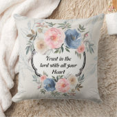 水カラーフローラヴィンテージラグジュアリーピロー クッション (ブランケット)